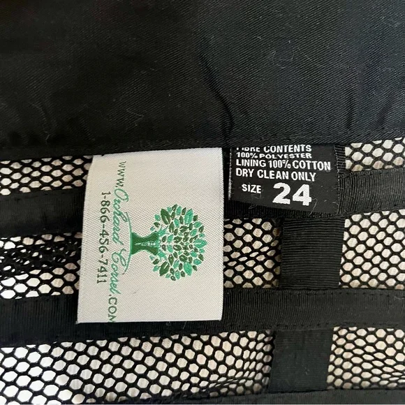 Black Mesh Orchard Brand Overbust Corset - Picture 3 of 7